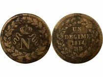 Napoleon I - Decime, Siege of Strasbourg - 1814 BB with points