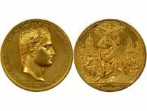 Napoleon I - Gilded Copper Medal, Return of the Ashes - (1844)