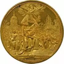 Napoleon I - Gilded Copper Medal, Return of the Ashes - (1844)