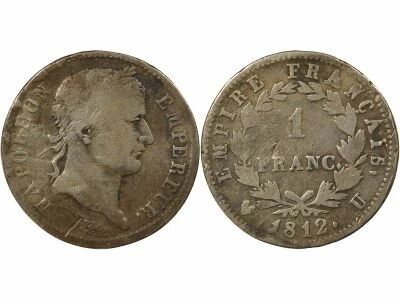 Napoleon I - Silver Franc, Empire - 1812 U Turin