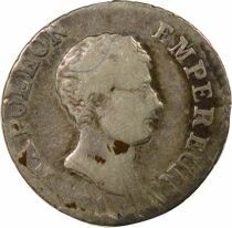 Napoleon I - Silver Quater Franc, Bare Head, Greg. Cal. - 1807 I Limoges
