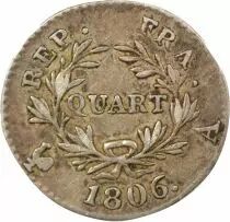 Napoleon I - Silver Quater Franc, Greg. Calendar - 1806 A Paris