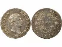 Napoleon I - Silver Quater Franc, Rev. Calendar - Year 13 T Nantes