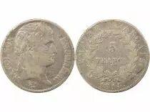 Napoleon Ier - 5 Silver Francs, Empire - 1814 A Paris
