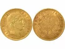 Napol&eacute;on III - 10 Gold Francs, Laureate Head -  1864 A Paris