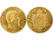 Napoleon III - 100 Gold Francs, Bare Head - 1857 A Paris