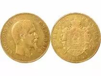 Napoleon III - 100 Gold Francs, Bare Head - 1857 A Paris
