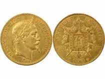 Napoleon III - 100 Gold Francs, Laureate Head - 1864 A Paris