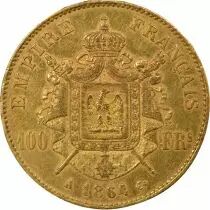 Napoleon III - 100 Gold Francs, Laureate Head - 1864 A Paris