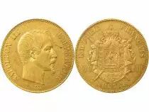 Napoleon III - 100 Gold Francs, Laureate Head - 1867 BB Strasbourg