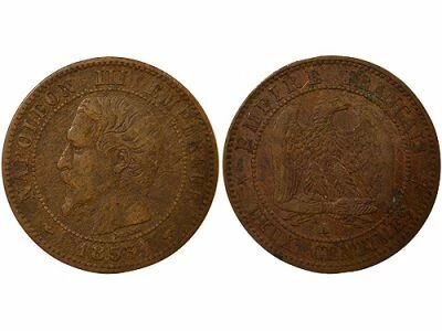 Napoleon III - 2 Centimes, Bare Head - 1853 A Paris