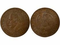 Napoleon III - 2 Centimes, Laureate Head - 1862 K Bordeaux