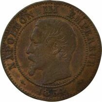 Napoleon III - 2 Cents, Bare Head - 1854 A Paris