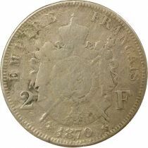 Napoleon III - 2 Silver Francs, Laureate Head - 1870 A Paris