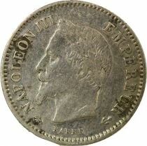 Napoleon III - 20 Silver Centimes, Big Diameter - 1867 A Paris