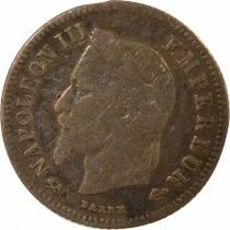 Napoleon III - 20 Silver Centimes, Laureate, Small Diameter - 1866 K Bordeaux