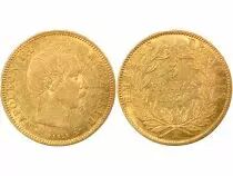 Napoleon III - 5 Gold Francs, Bare Head - 1856 A Paris