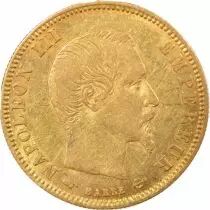 Napoleon III - 5 Gold Francs, Bare Head - 1856 A Paris