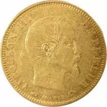 Napoleon III - 5 Gold Francs, Bare Head, Big Diameter - 1857 A Paris