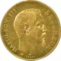 Napoleon III - 50 Gold Francs, Bare Head - 1857 A Paris
