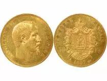 Napoleon III - 50 Gold Francs, Bare Head - 1857 A Paris