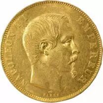 Napoleon III - 50 Gold Francs, Bare Head - 1858 A Paris