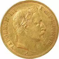 Napoleon III - 50 Gold Francs, Laureate Head - 1864 A Paris