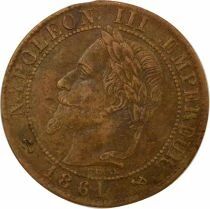 Napoleon III - Centime, Laureate Head - 1861 K Bordeaux