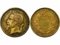Napol&eacute;on III - Silver-gilt Medal, Exp. of Ch&acirc;lons sur Marne - 1868