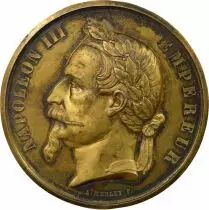 Napol&eacute;on III - Silver-gilt Medal, Exp. of Ch&acirc;lons sur Marne - 1868