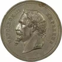 Napol&eacute;on III - Tin Medal, Universal Exp. of Paris - 1867