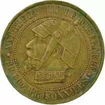 Napoleon III, Defeat of Sedan - Bronze Token - 1870