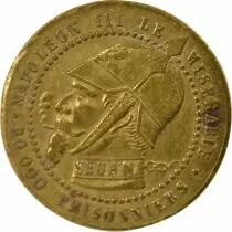Napoleon III, Defeat of Sedan - Bronze Token - 1870