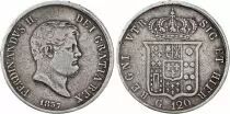 N&aacute;poles 120 Grana Ferdinand II - Arms - 1857