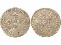 Navarre, Henri IV - 1/4 Silver Ecu - 1594 Pau