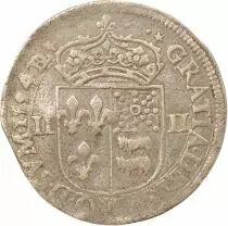 Navarre, Henri IV - 1/4 Silver Ecu - 1594 Pau