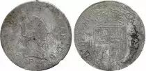 Navarre Teston - Jeanne d\'Albret - Royaume de Navarre - 1566 Pau - Argent - TB+