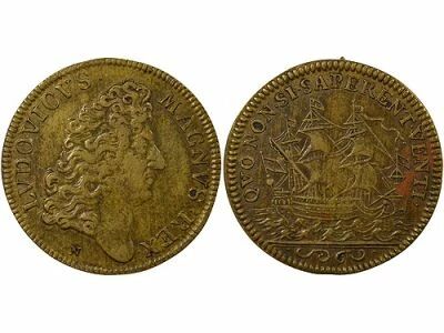 Navy, Louis XIV - Brass Token