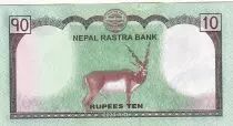 Nepal 10 Rupees , Everest Mountain - Markhor - 2020
