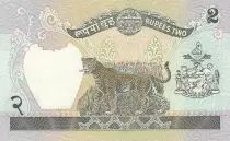 Népal 2 Rupees -Roi Birendra Bir Bikram - Léopard - 2001 - P.29