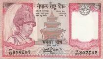 Nepal 5 Rupees - Rey Gyanendra Bir Bikram - Templo - B&uacute;falos - 2005