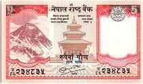 Nepal 5 Rupees, Temple - Yaks - 2012 - P.69