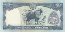 Nepal 50 Rupee King Birendra Bir Bikram - Moutain Goat - 2002