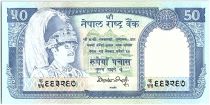 Nepal 50 Rupees,   King B.B. Bikram - Antilopes - 1985 - P.33.b