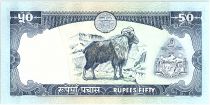 Népal 50 Rupees,   Roi B.B. Bikram - Antilopes - 1985 - P.33.b