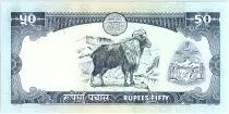 Népal 50 Rupees,   Roi B.B. Bikram - Antilopes - 1985 - P.33.b