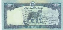 Népal 50 Rupees - Mont Everest, Léopard des neiges - 2019
