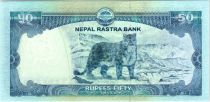 Népal 50 Rupees, Mont Everest -Tigre - 2015