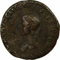 Nero - Fourree Denarius, Priestly Instruments - Lugdunum