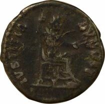 Nerva - Silver Denarius, Setaed Justice - 96 Rome